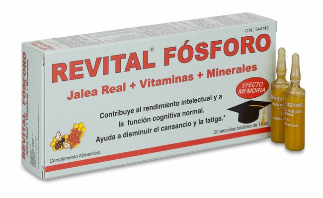 Revital Jalea Real + Fósforo, 20 Uds