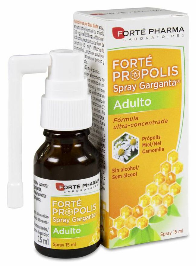 Forté Pharma Própolis Spray Garganta para Adulto, 15 ml