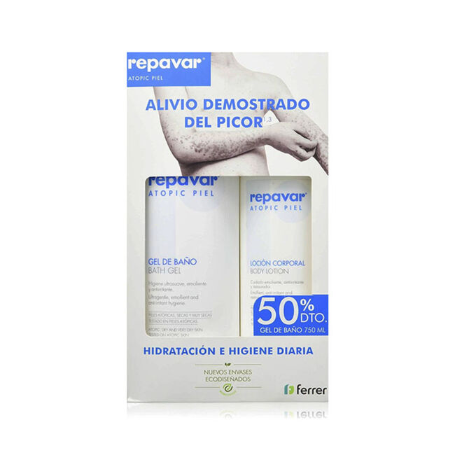 Pack Atopic Piel Loción + Gel de baño al 50%