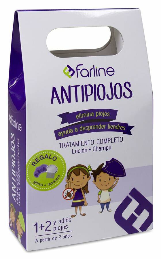 Pack Farline Antipiojos Loción + Champú, 100 + 100 ml
