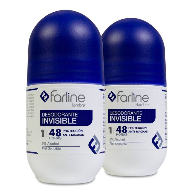 Duplo Farline Desodorante Roll-on Hombre, 2 uds