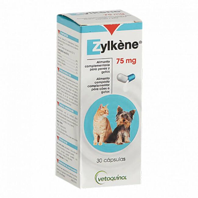 Vétoquinol Zylkene 75 mg, 30 cápsulas
