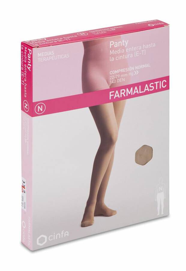 Farmalastic Panty de Compresión Normal Beige Talla Extra Grande, 1 Ud