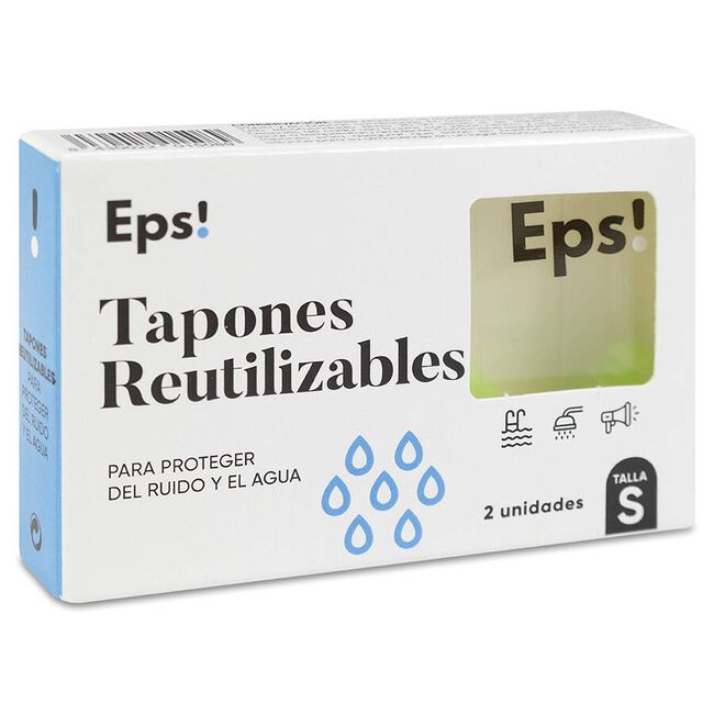 Deiters Teps! Tapón Silicona Reutilizables Talla S, 2 Unidades
