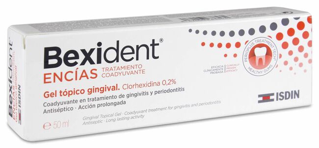 Isdin Bexident Encías Gel Gingival Clorhexidina 0,2%, 50 ml
