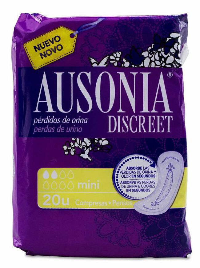 Ausonia Discreet Mini, 20 Uds