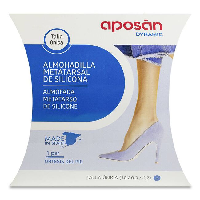 Aposán Almohadilla Metatarsal Silicona Talla Única, 1 ud