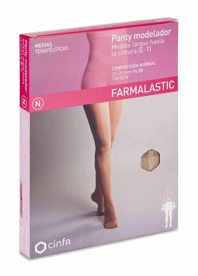 Farmalastic Panty Modelador Beige Compresión Normal Talla Pequeña, 1 Ud