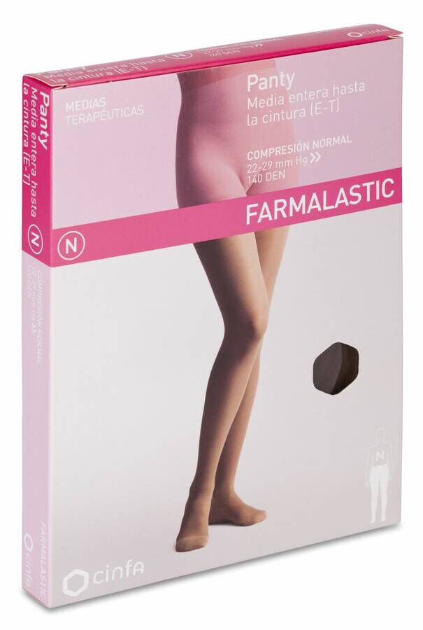 Farmalastic Panty de Compresión Normal Capuchino Talla Reina, 1 Ud