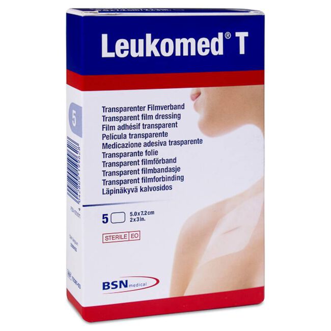 Leukomed T 5 cm x 7,2 cm, 5 Apósitos