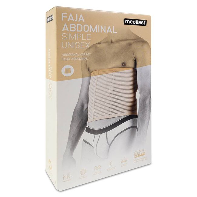 Medilast Faja Abdominal Simple Talla S, 1 Ud
