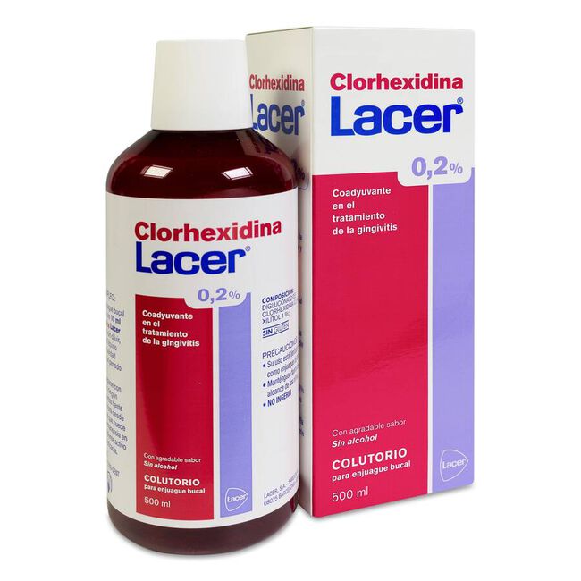 Lacer Colutorio Clorhexidina 0,2%, 500 ml