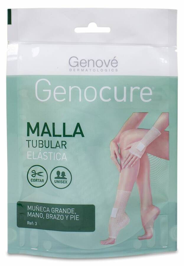 Genové Genocure Malla Tubular Elástica Muñeca Grande para Mano, Brazo y Pie Ref.3, 1 Ud