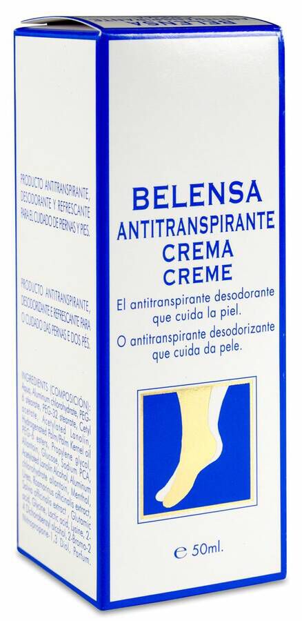 Belensa Crema Antitranspirante, 75 ml