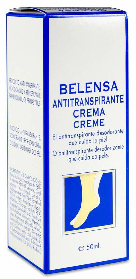 Belensa Crema Antitranspirante, 50 ml