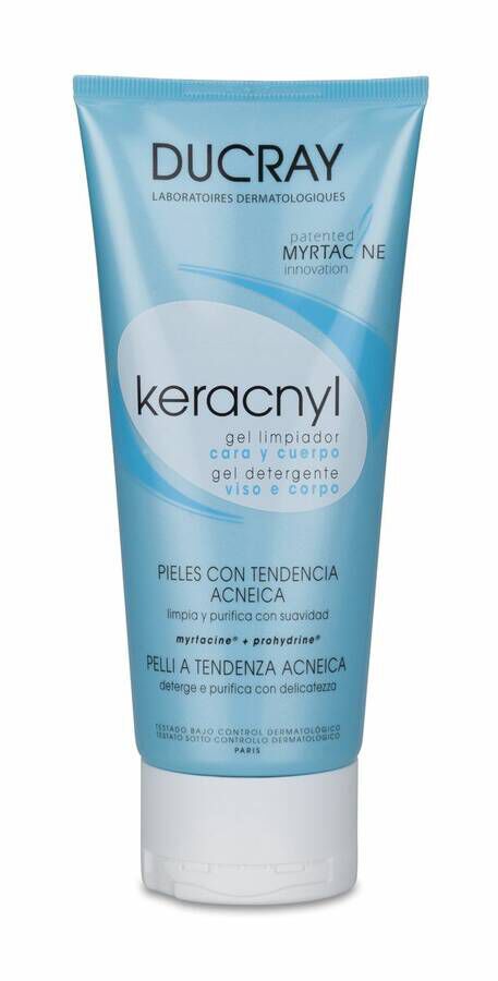 Ducray Keracnyl Gel Limpiador, 200 ml