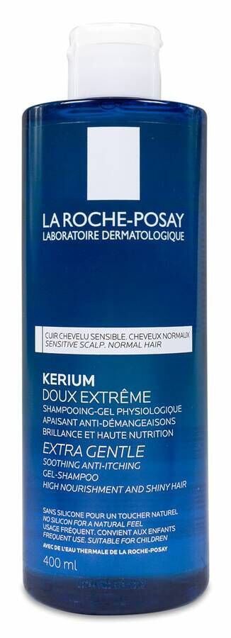 La Roche-Posay Kerium Champú Uso Frecuente Suavidad Extrema, 400 ml