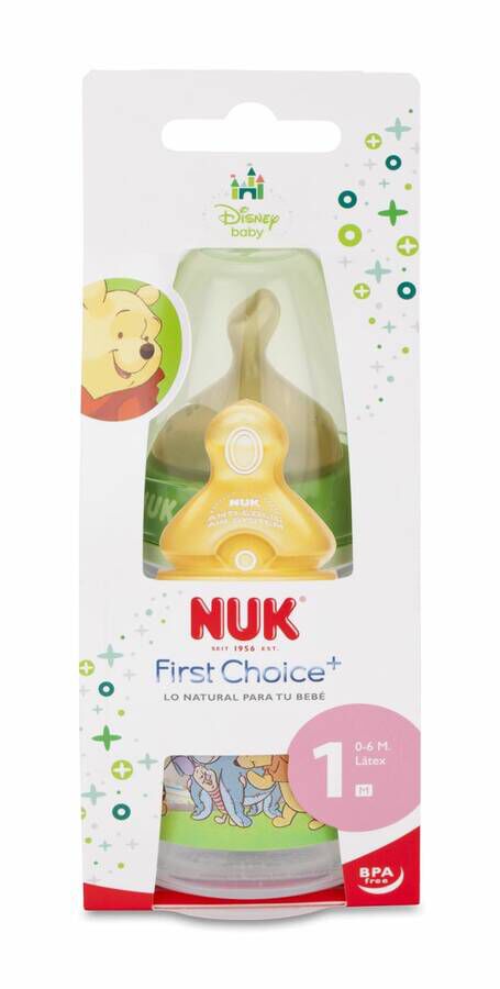 Nuk FC Biberón PP Látex 150 ml 0-6 M, 1 Ud