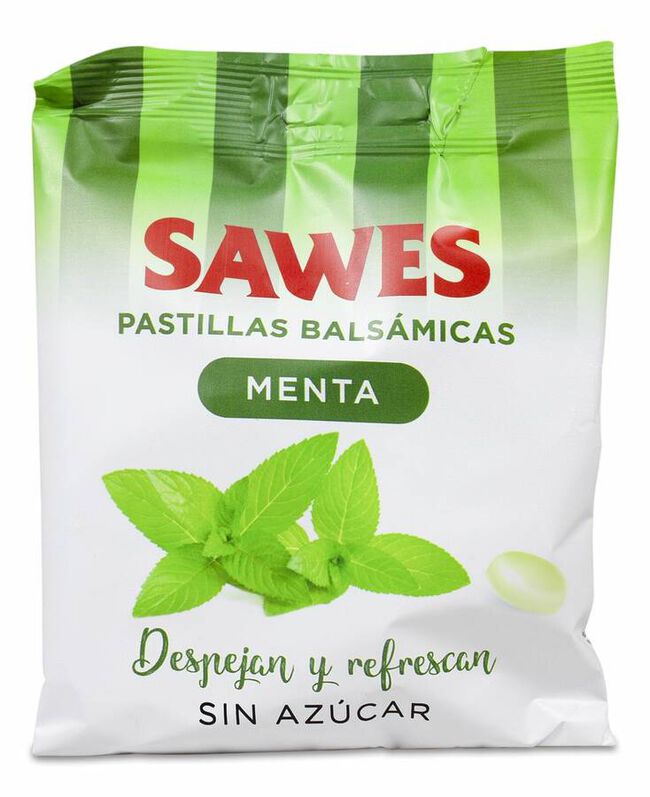 Sawes Pastillas Balsámicas Menta sin Azúcar, 50 g