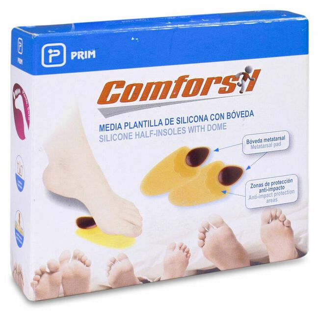 imagen de Comforsil Plantillas de Silicona con B&oacute;veda Talla L, 1 Par