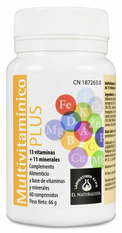 Multivitaminico Plus, 60 Comprimidos
