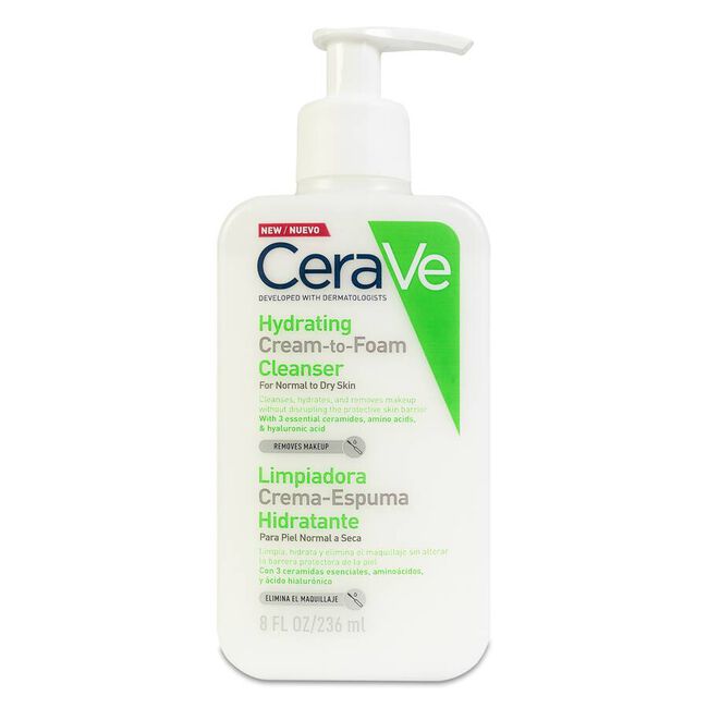 Cerave Crema-Espuma Limpiadora Hidratante, 236 ml