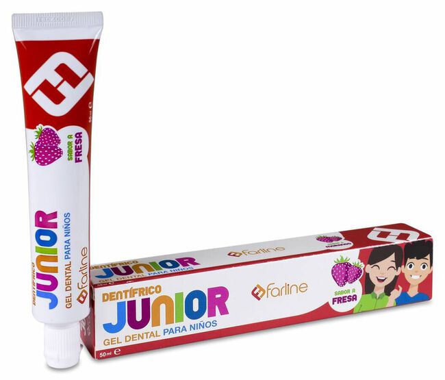 Farline Gel Dental Junior Sabor Fresa, 50 ml