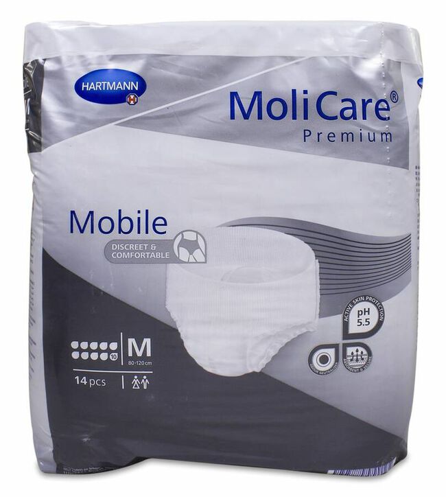 Molicare Premium Mobile 10 Drops Talla M, 14 Uds