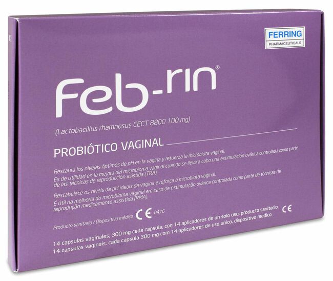 Feb-rin Probi&oacute;tico Vaginal, 14 C&aacute;psulas Vaginales