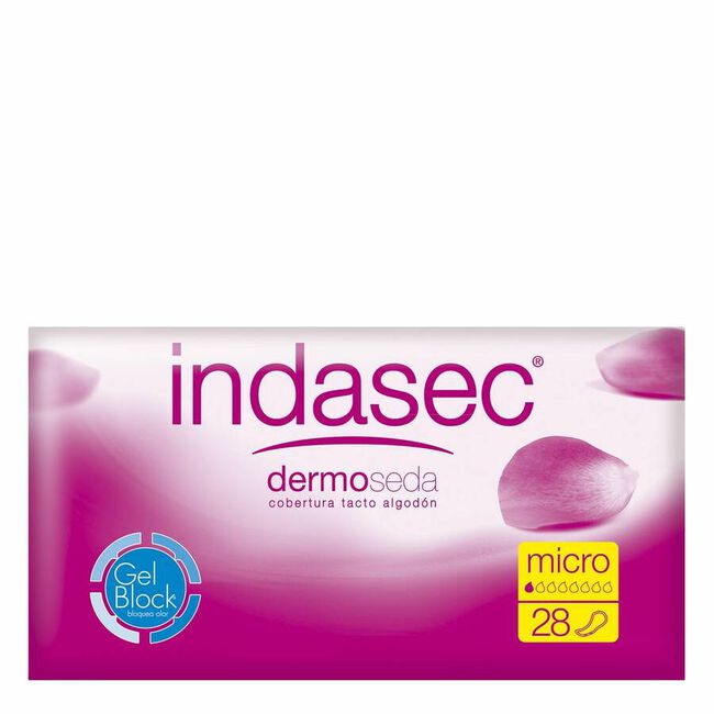 Indasec Dermoseda Micro Absorbente de Incontinencia Ligera, 28 Uds