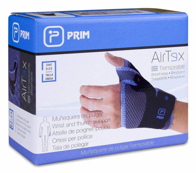 Prim Airtex Muñequera Pulgar Derecho Talla Única, 1 Ud