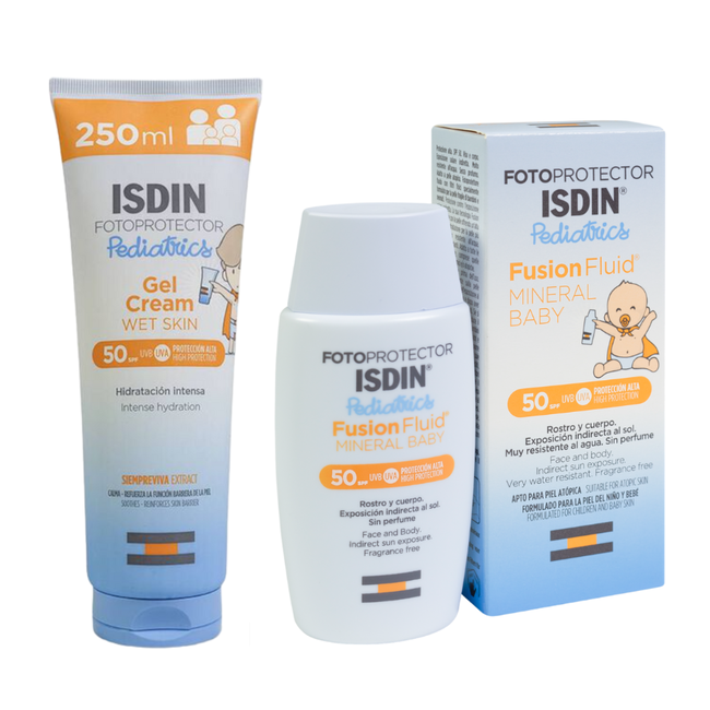 Pack Isdin Fotoprotector Pediatrics Fusion + Fotoprotector SPF 50+ Pediatrics