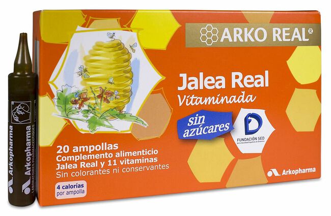 Arkopharma Arkoreal Jalea Real Sin Azúcares, 20 Ampollas
