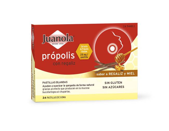 Juanola Própolis con Regaliz, 24 Uds