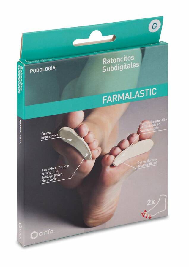 Farmalastic Ratoncitos Subdigitales Caballero, 2 Uds