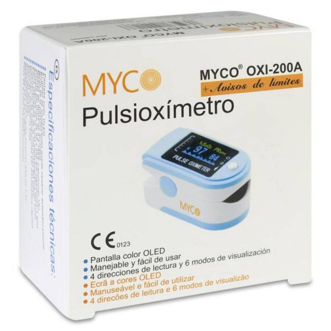 Neumotec Pulsioxímetro Myco Oxi-200A, 1 Unidad