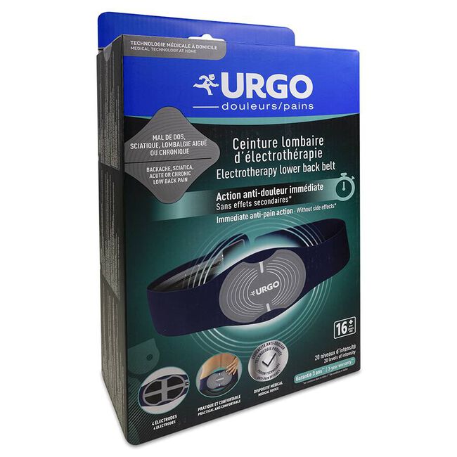 Urgo Cinturón Lumbar de Electroterapia, 1 Unidad