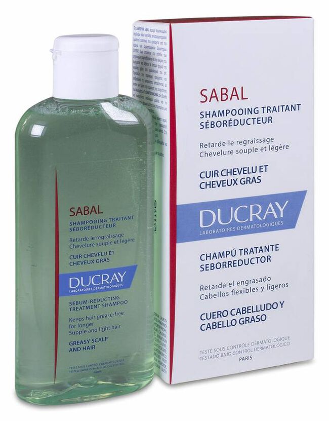 Ducray Sabal Champú Tratante Seborregulador, 200 ml