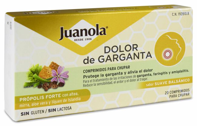 Juanola Dolor de Garganta, 20 Comprimidos