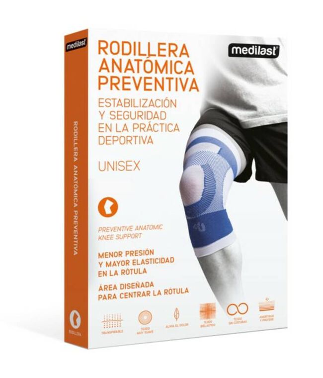 Medilast Rodillera Anatómica Preventiva Talla M, 1 Ud