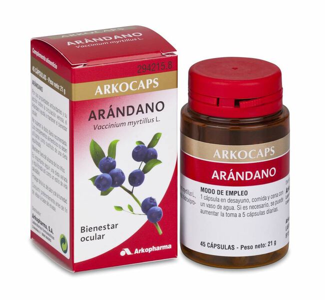 Arkopharma Arkocápsulas Arándano, 50 Cápsulas