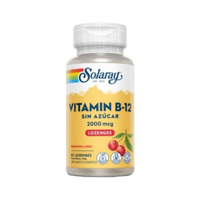 Solaray Vitamina B12 2000 mcg, 90 unidades