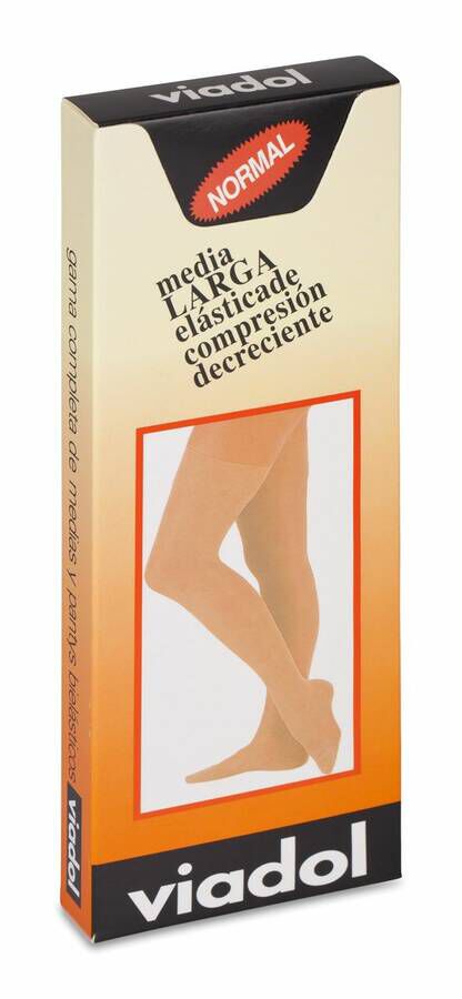 Viadol Media Larga de Compresión Normal A-F Beige Talla 3, 1 Ud