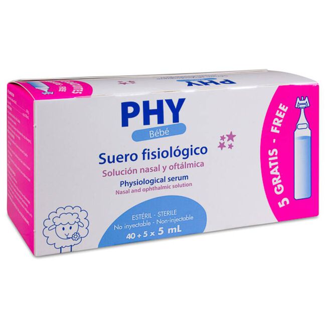 PHY Bebé Suero Fisiológico, 45 Uds