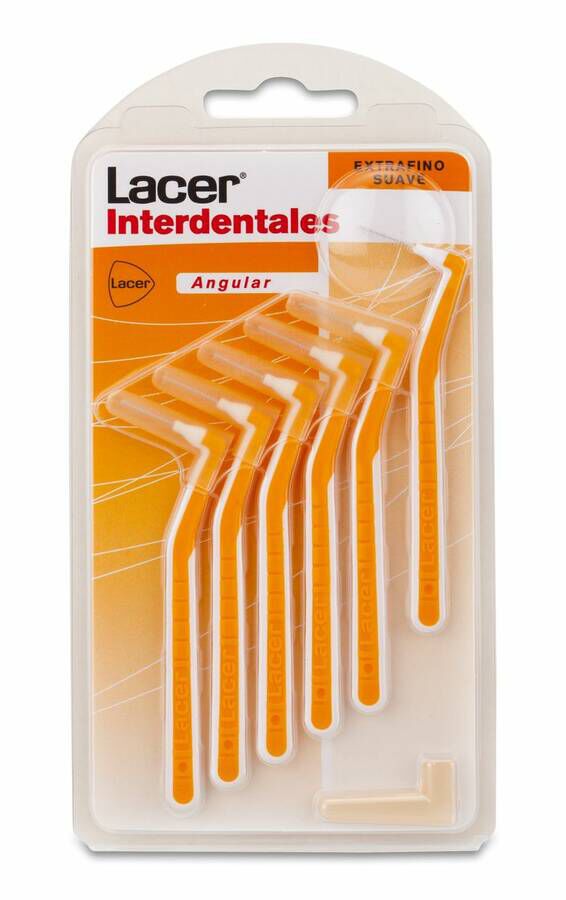 Cepillo Interdental Lacer Extrafino Suave Angular, 6 Uds