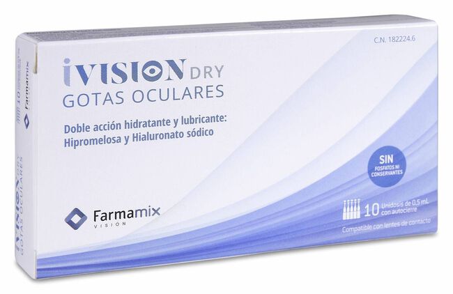 iVisión Dry Gotas Oculares, 10 uds
