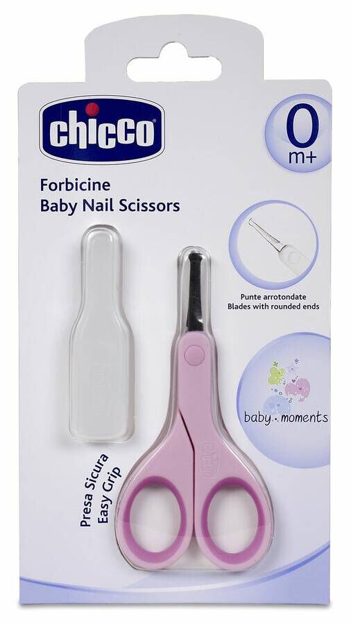 Chicco Tijeras de Seguridad Color Rosa, 1 Ud