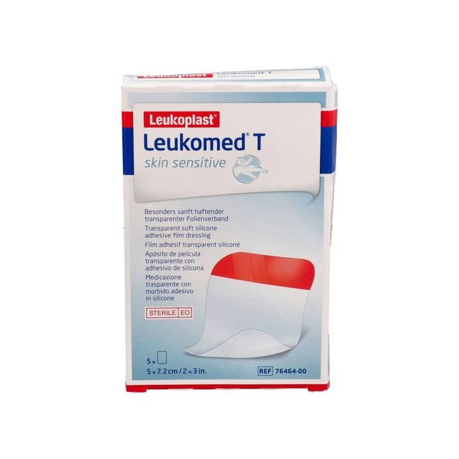 Leukomed T Plus Piel Sensible 5 x 7.2 cm, 5 unidades