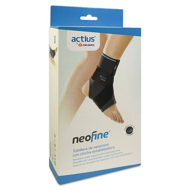 Actius Tobillera de Neopreno con Cincha Estabilizadora Neofine ACN902 Talla 5, 1 Unidad