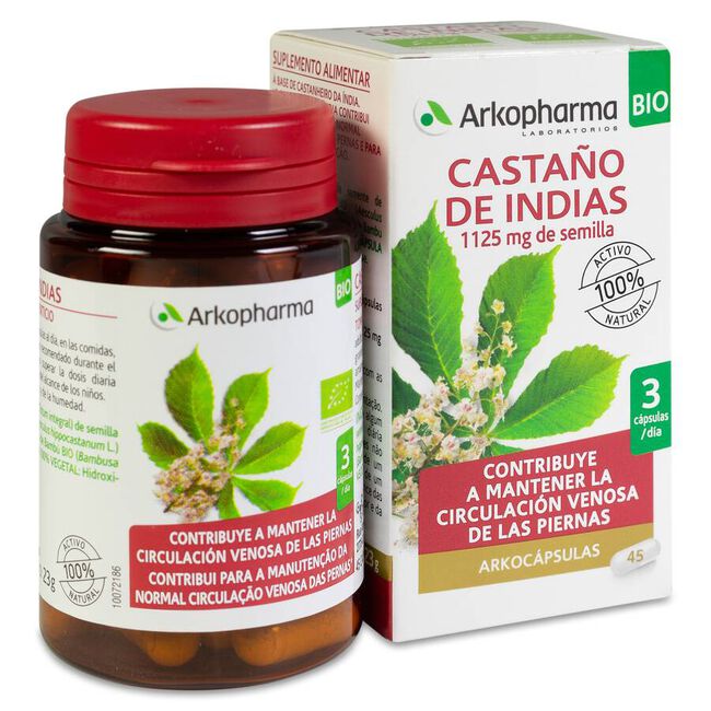 Arkocápsulas Castaño de Indias BIO, 45 cápsulas